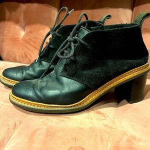 Clark’s Derby Heeled Booties